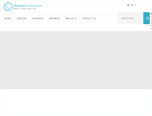 Tablet Screenshot of newbornsolutions.com.au